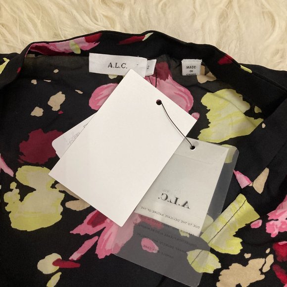 A.L.C. Rivera Silk Floral Blouse - Picture 9 of 12